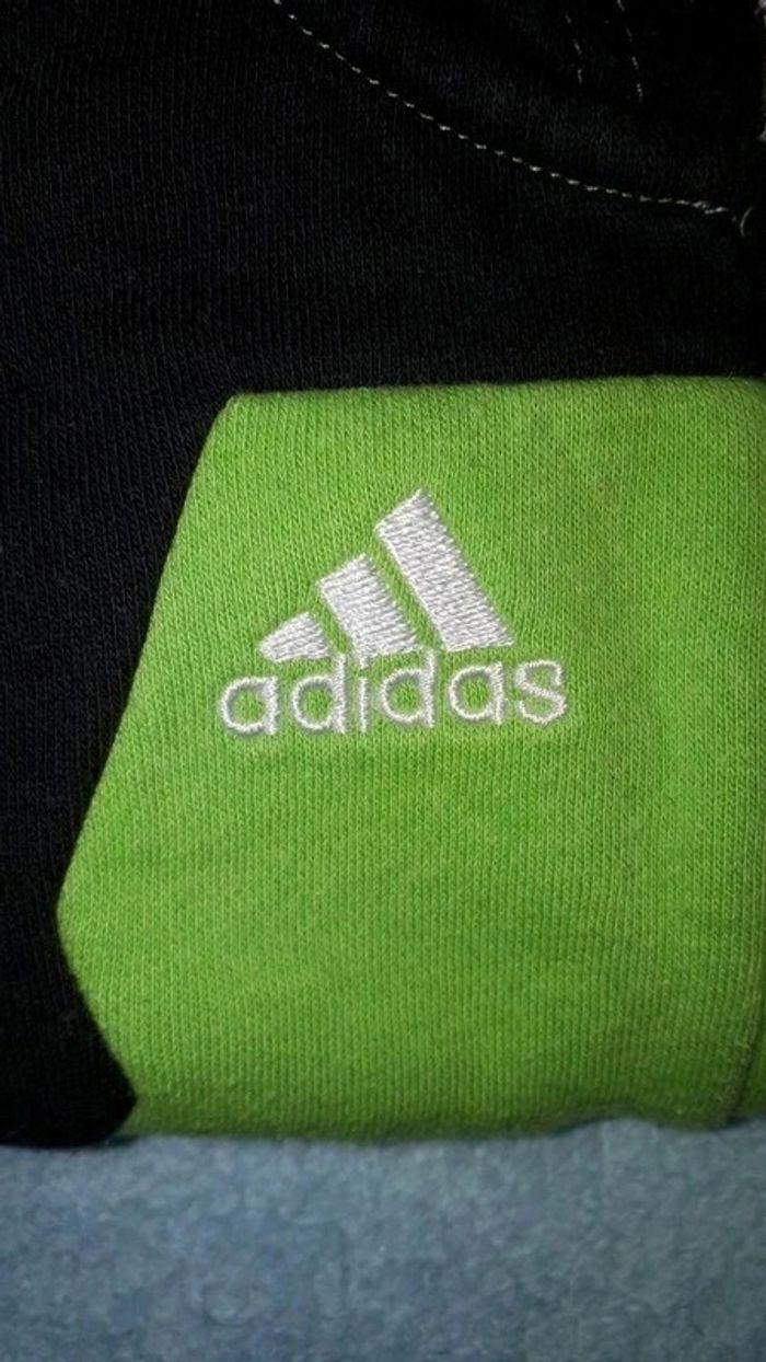 Ensemble jogging noir et vert pomme 6/9 mois Adidas - photo numéro 6