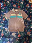 Polo manches courtes garçon gris turquoise jaune Orchestra 4 ans