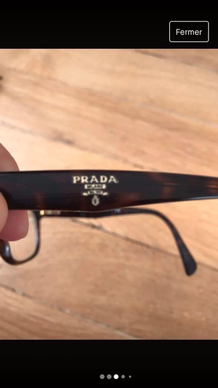 Lunettes prada marron - photo numéro 3