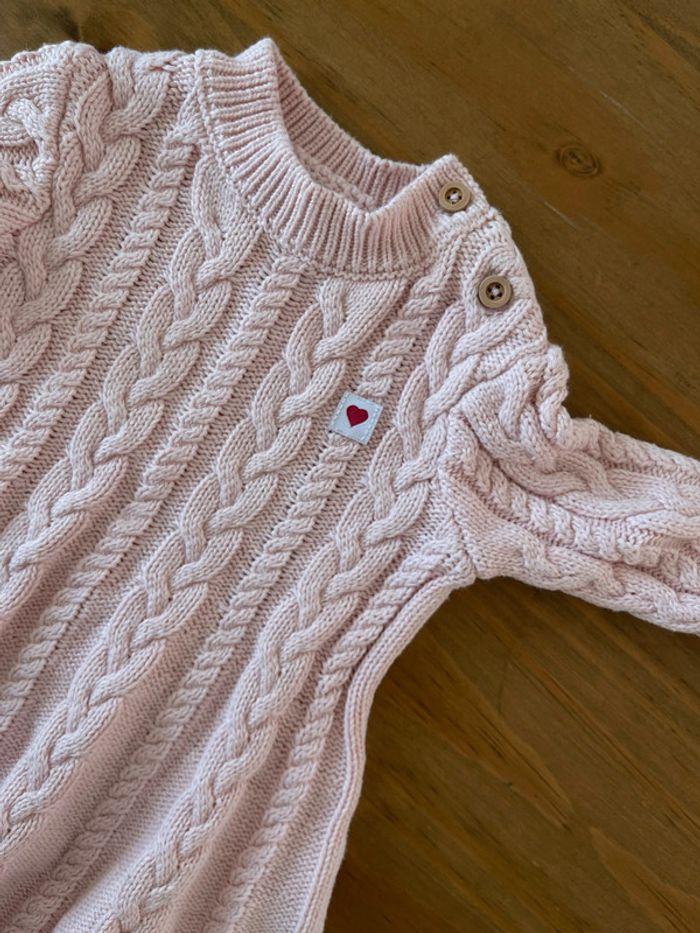 Robe pull coton rose Le Phare de la Baleine 3 mois - photo numéro 2