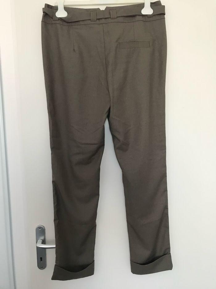 Pantalon chino carotte kaki - photo numéro 2