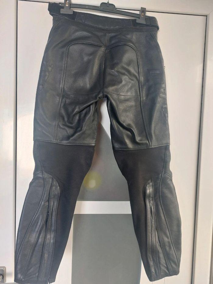 Pantalon moto cuir dainese noir avec facture - photo numéro 4