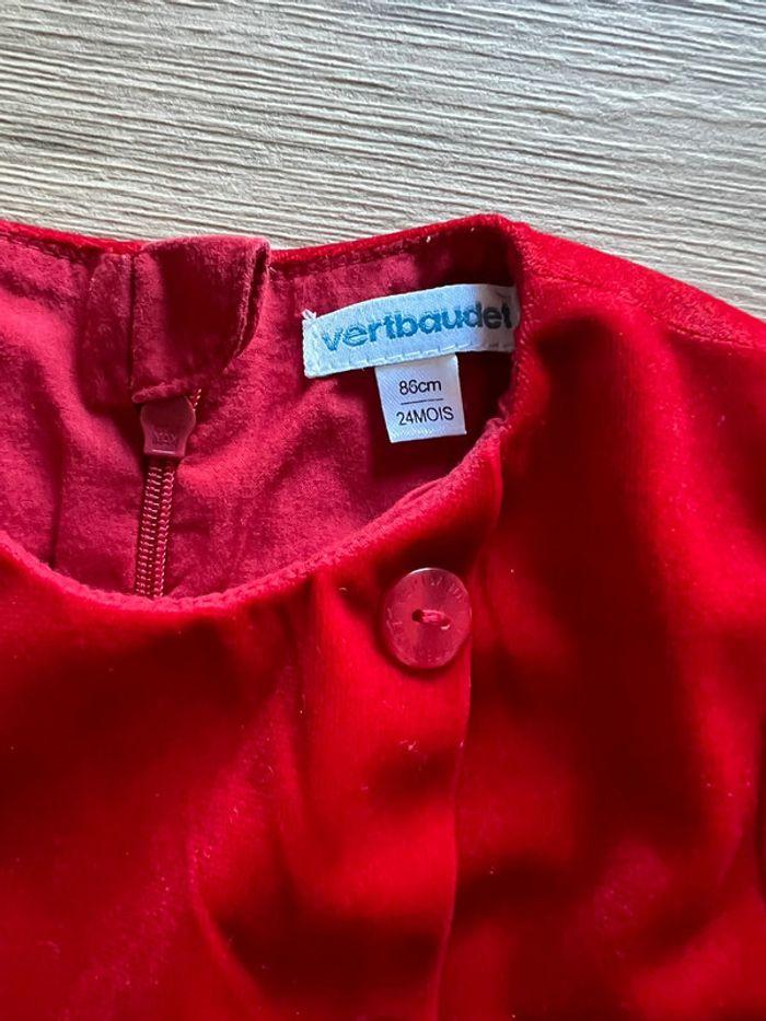 Robe rouge Vertbaudet 24 mois - photo numéro 3