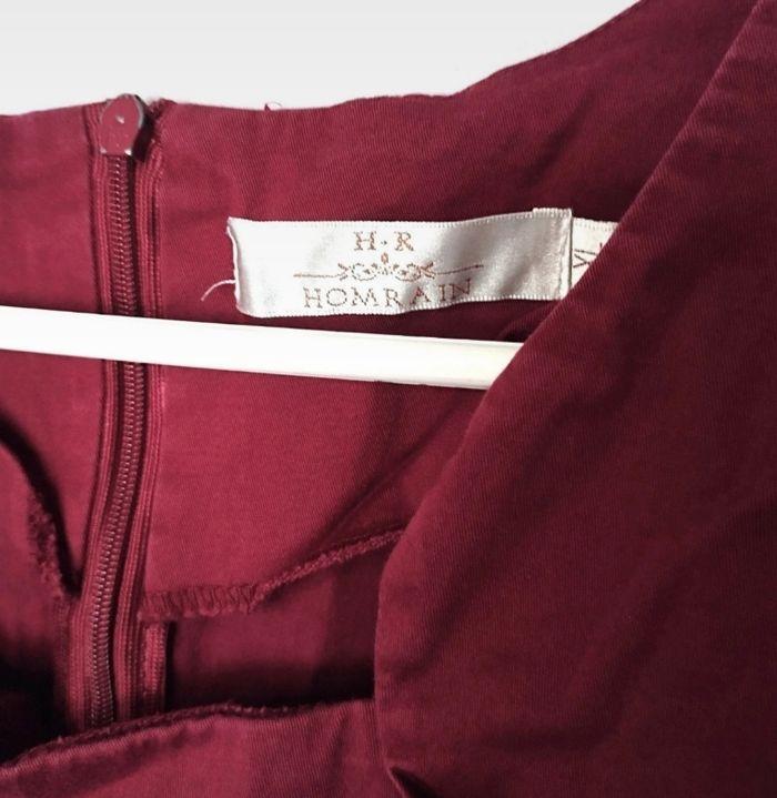 Robe rétro vintage Bordeaux T. XL - photo numéro 6