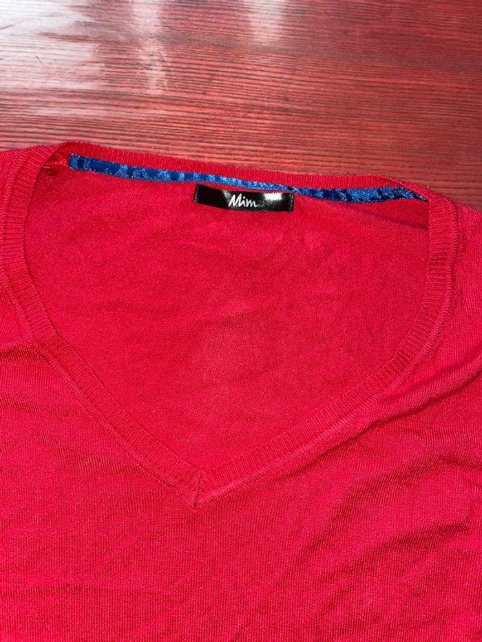 Pull fin mim rouge taille m - photo numéro 2