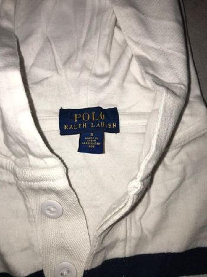 Pull à capuche blanc Ralph Lauren - photo numéro 3