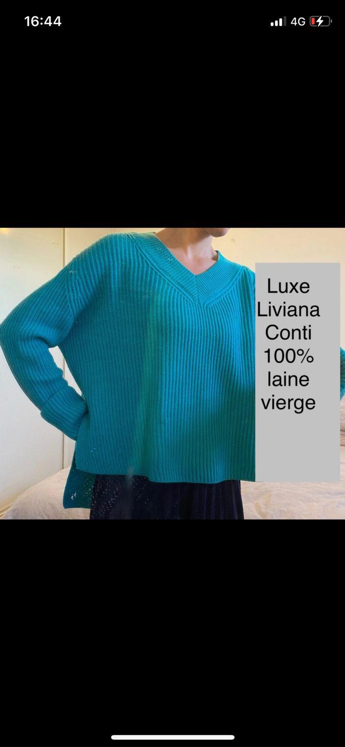 Pull de luxe 100% laine oversize - photo numéro 1