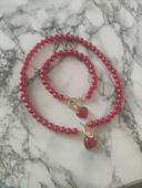 Ensemble collier bracelet perle (neuf)