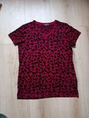 T-shirt léopard taille M femme