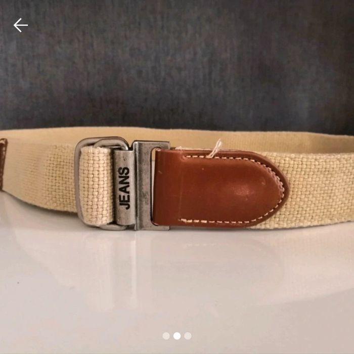 Ceinture beige jeans neuve - photo numéro 2