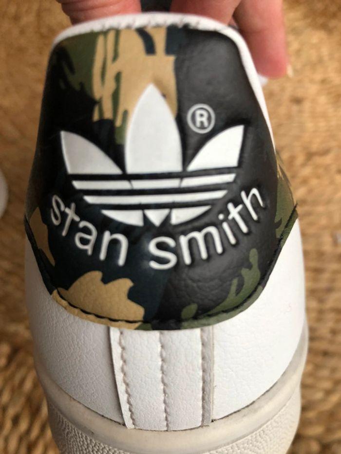 Adidas Stan smith white/camo 42 - photo numéro 7