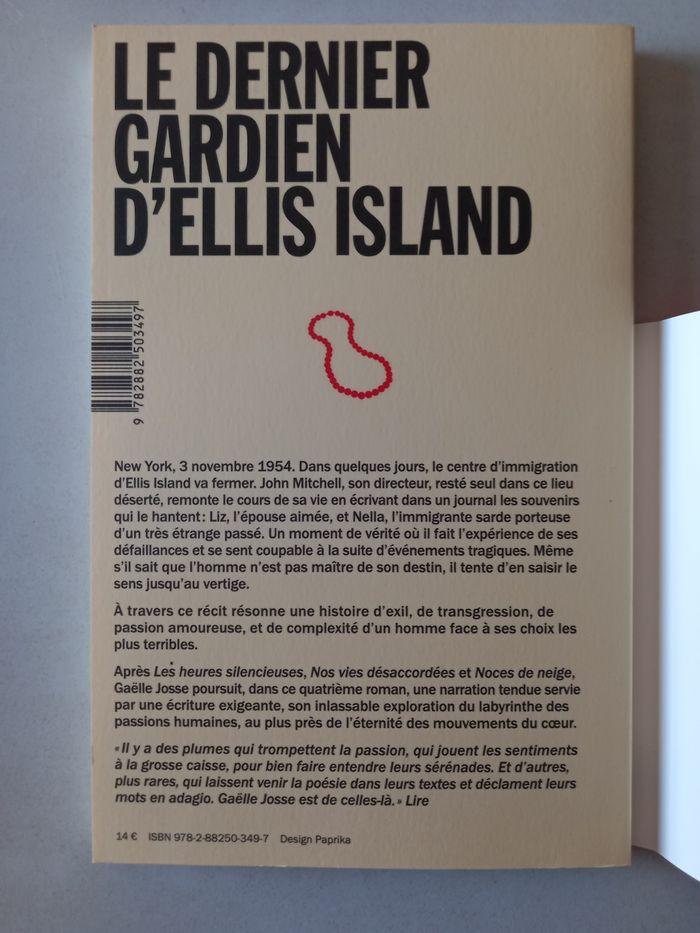 Le dernier gardien d'Ellis Island (Gaëlle Josse) - photo numéro 4