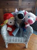 Lot de 3 marionnettes contes Pimchou