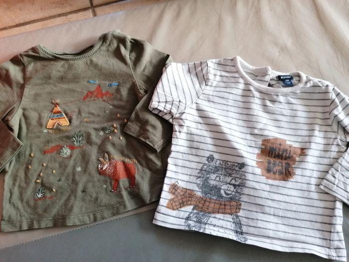 Lot de 2 tee shirts 12 mois