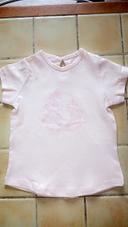 T shirt fille rose