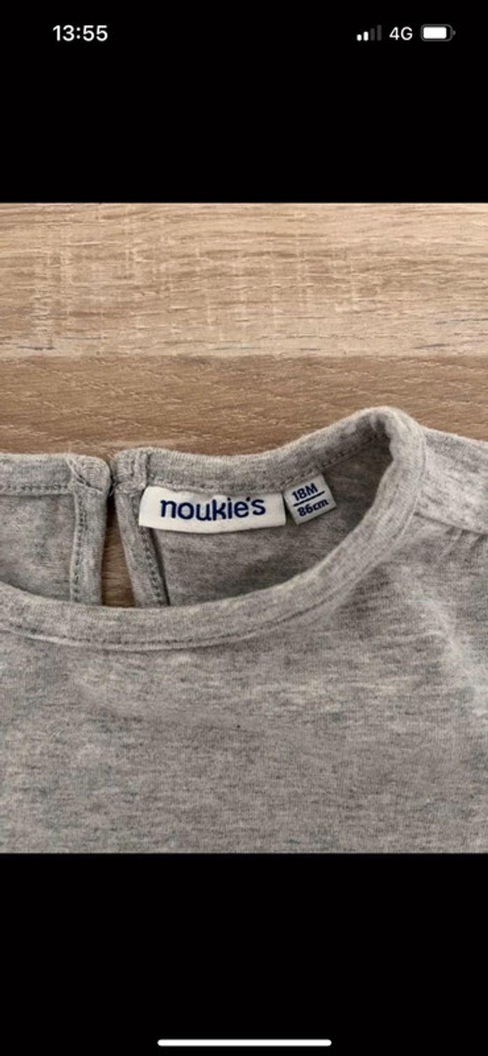 Tee shirt noukies gris - photo numéro 2