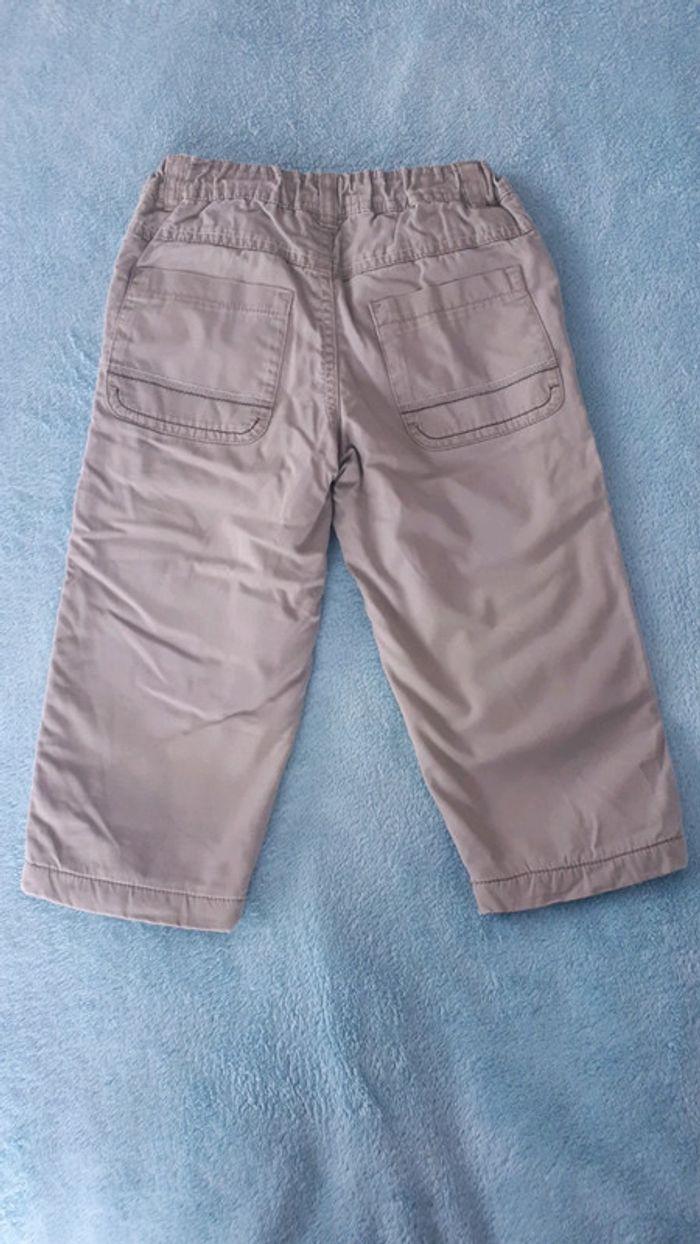 Pantalon garçon beige taille ajustable doublé polaire Sergent Major 2 ans - photo numéro 5