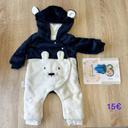 Combinaison hiver bébé 0-3 mois