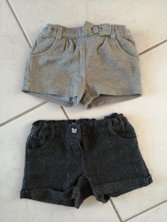 Lot de short à paillettes gris taille 2 et 3 ans - photo numéro 1