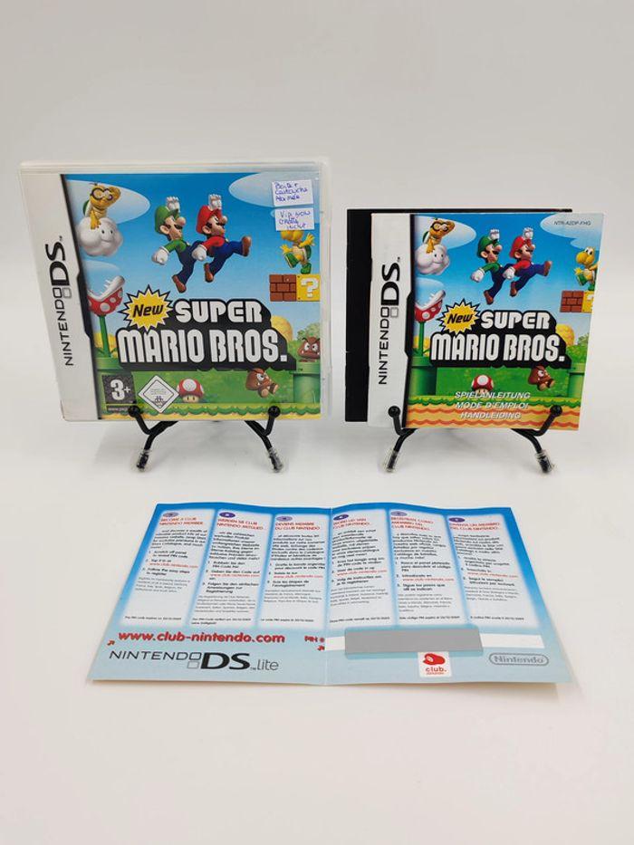 Jeu Nintendo DS New Super Mario Bros. en boite, complet + VIP non grattés