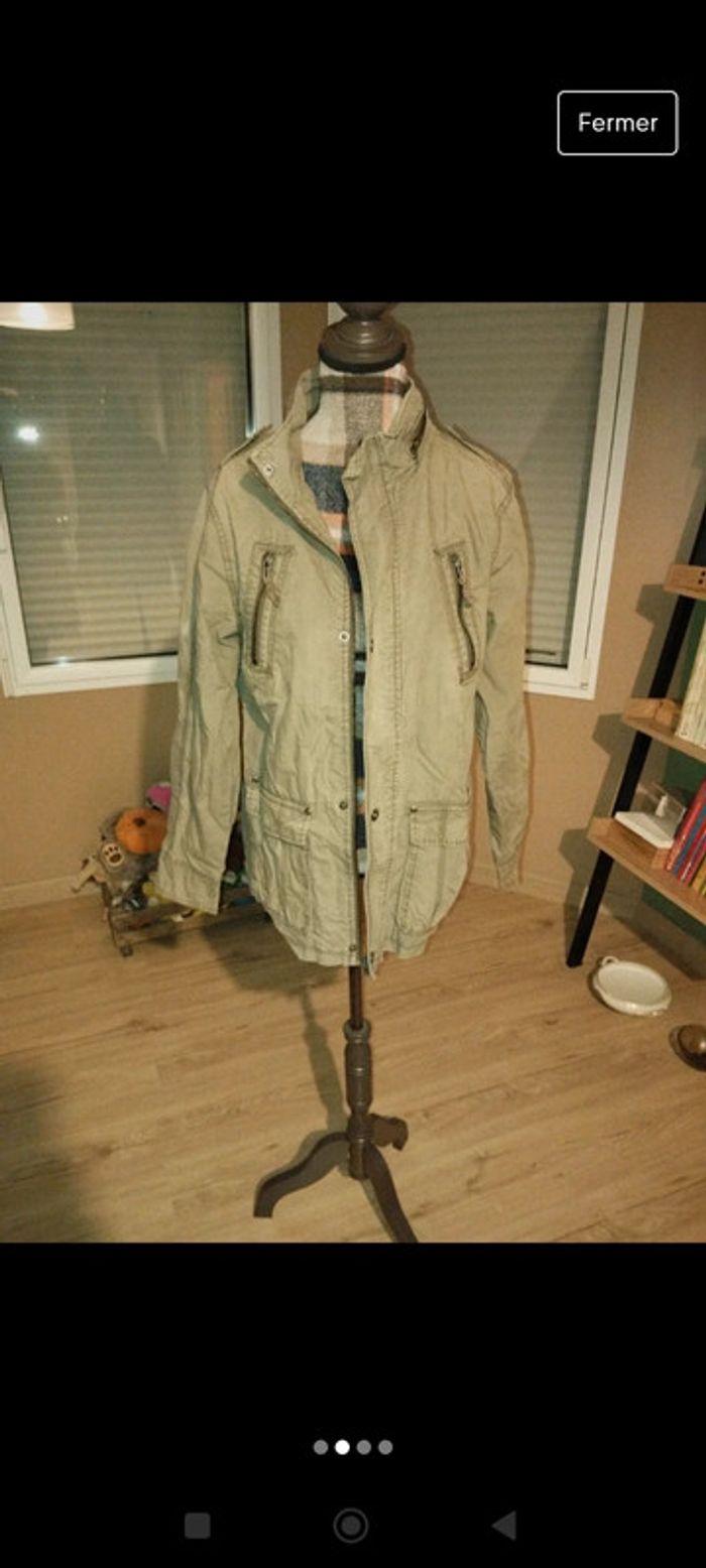 Veste oversize bikool vintage années 90 nineties kaki - photo numéro 2