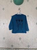 Tee shirt bleu pixel