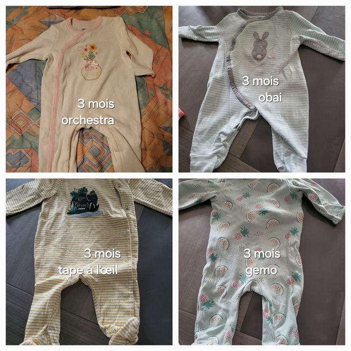 Lot 8 pyjamas babygros fille 3 mois - photo numéro 8