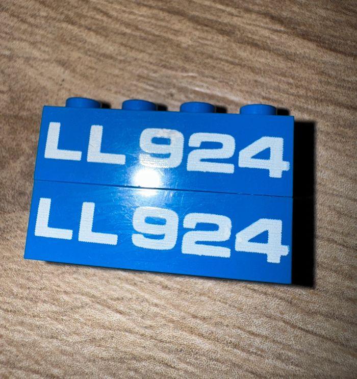 Lot de 2 Pièces Lego 3010p924 - Blue - photo numéro 3