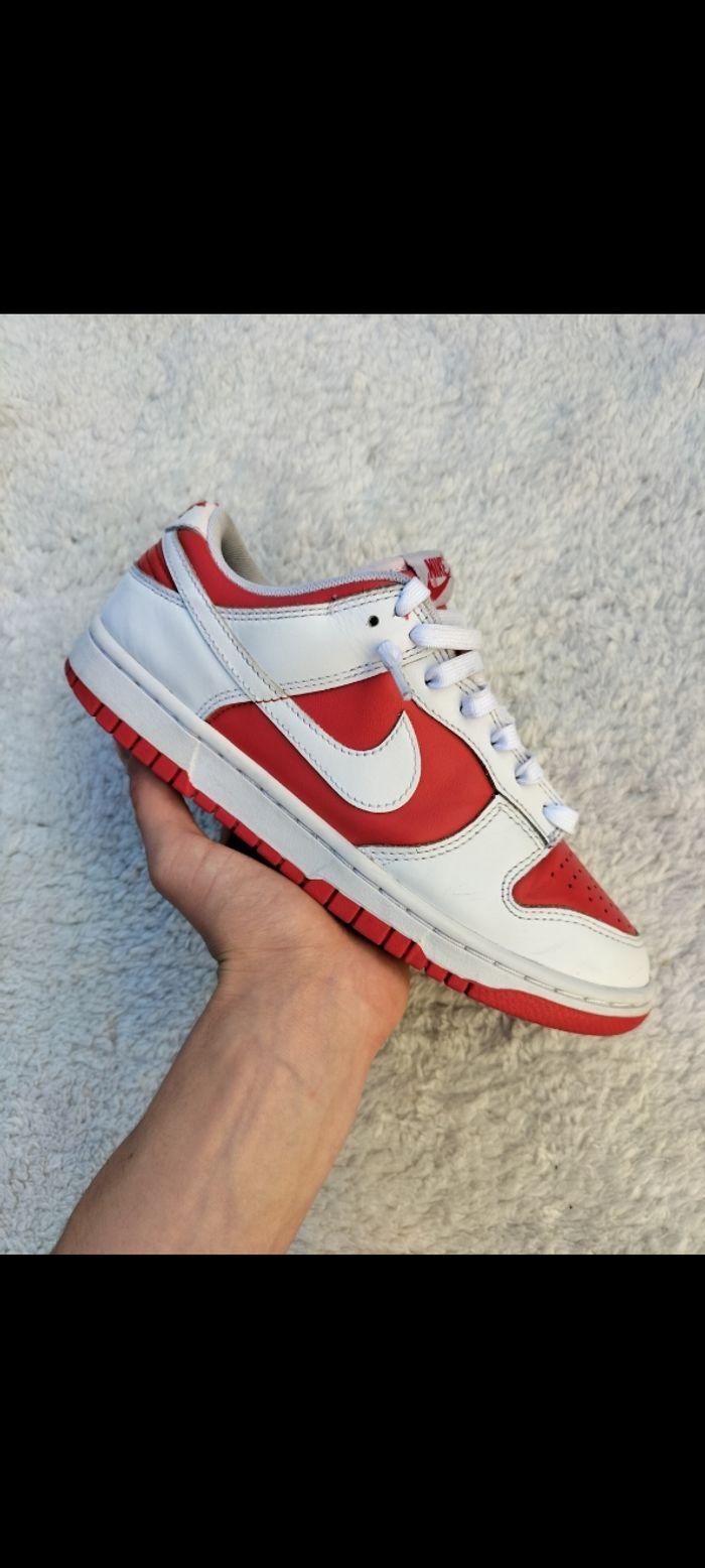 Nike dunk low "championship red" - photo numéro 1