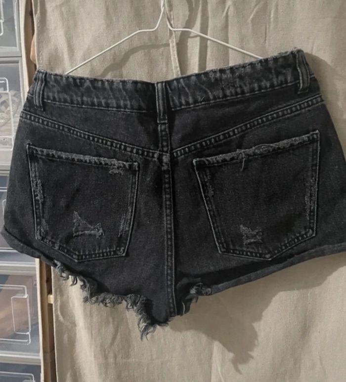 short en jean noir zara - photo numéro 3