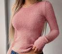 Pull court rose M neuf