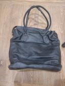 Sac cuir synthétique gris