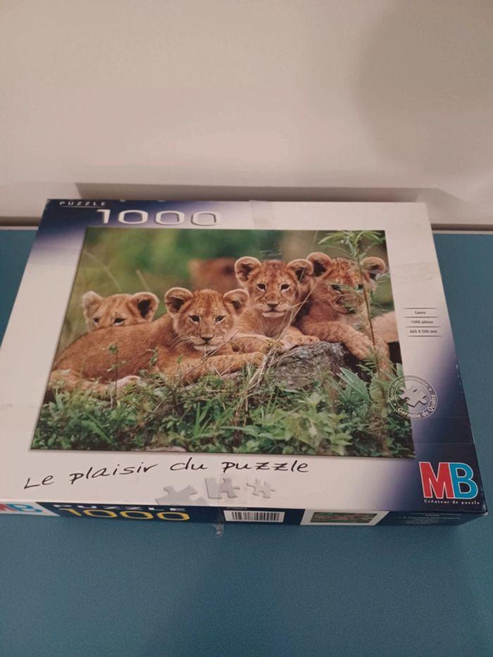 Puzzles 1000 pièces 4 lionceaux - photo numéro 3