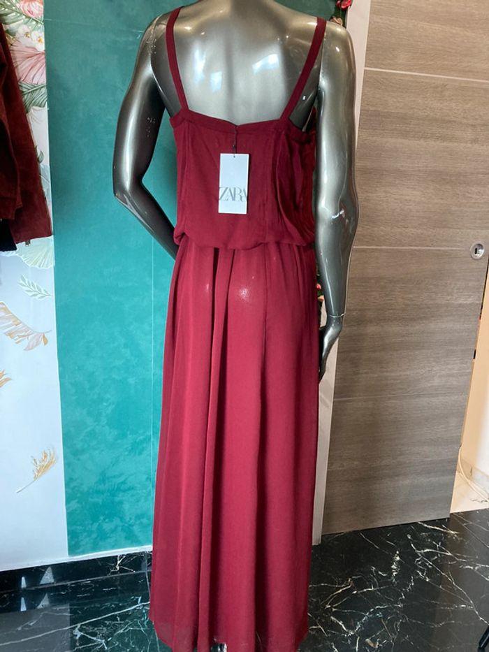 Robe bordeaux Zara neuve S - photo numéro 4