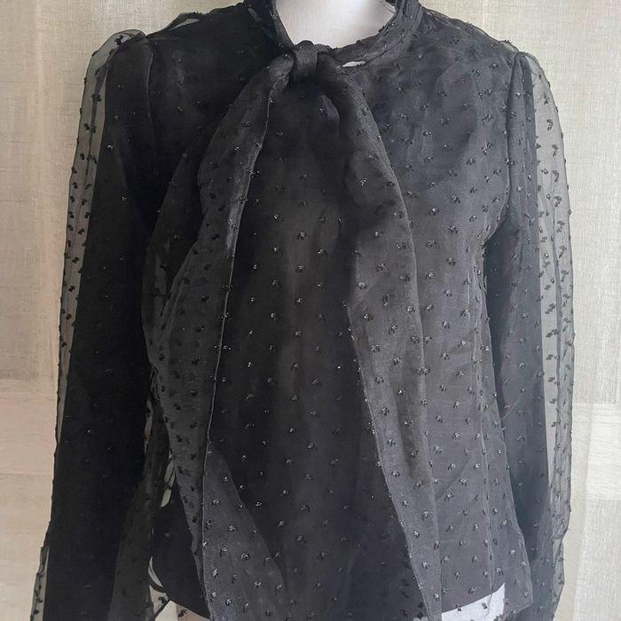 Blouse manches longues noir neuve - photo numéro 3