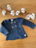 Gilet bébé 1 mois bleu nuit La Redoute