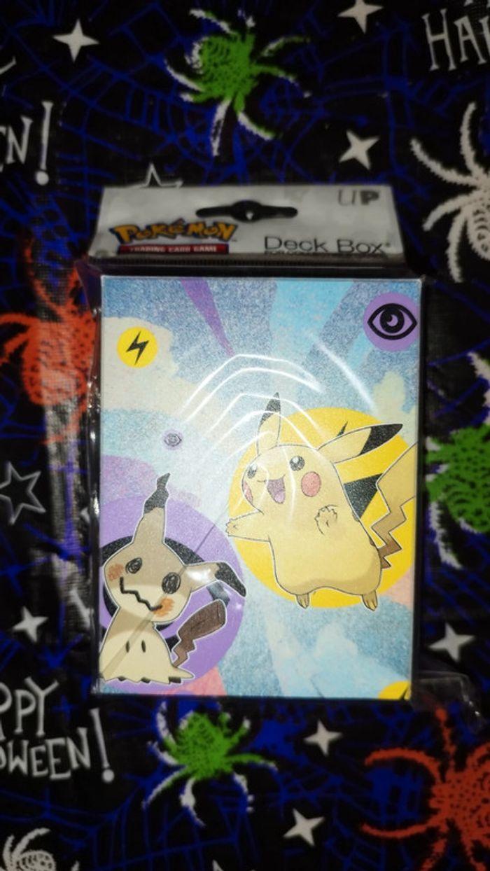 Deck box Ultra Pro Pokemon Pikachu holder New card boite Mimikkyu