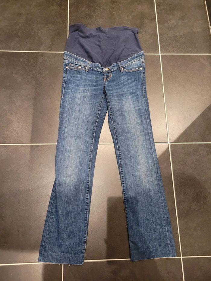 Jeans grossesse h&m  mama straight taille 36  maternité - photo numéro 1