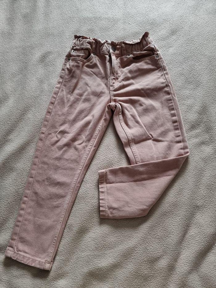 Pantalon type jeans rose - photo numéro 1