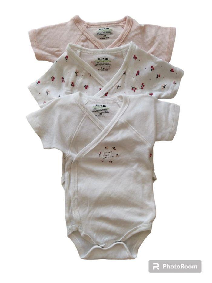 Lot de 3 body bébé fille