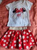 Ensemble Jupe + t-shirt Minnie