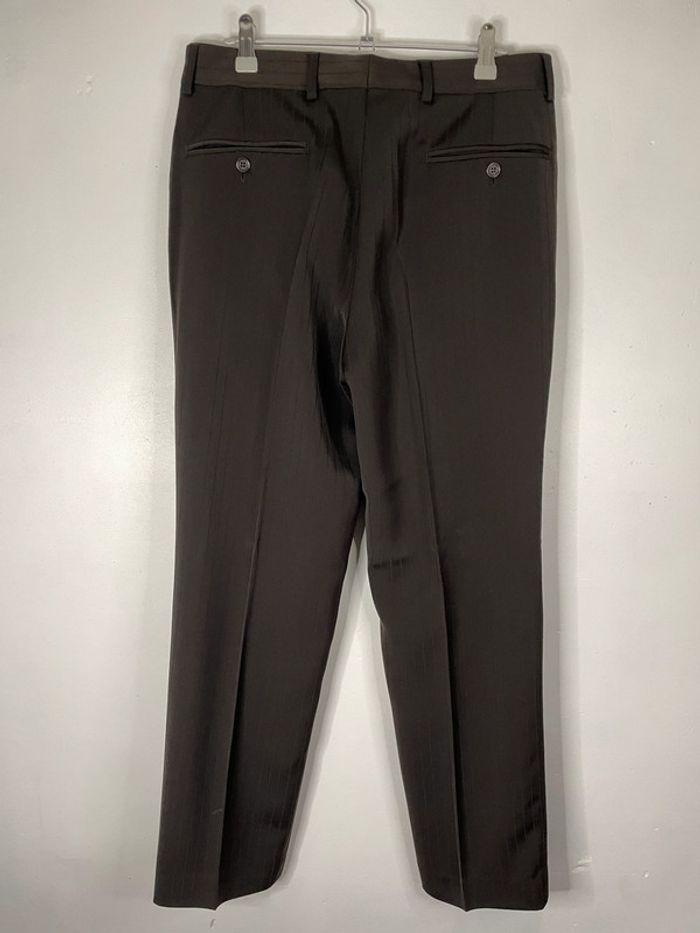 Pantalon de costume marron pour homme - photo numéro 4