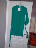 Robe chemise  verte  milano neuve