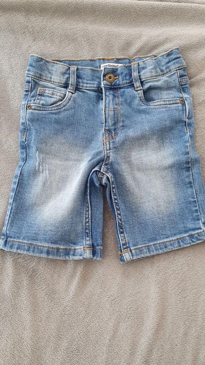 Short jeans vertbaudet ajustable - photo numéro 1