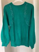 Pull vintage vert