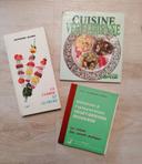 lot 3 livres anciens de recette végétarienne