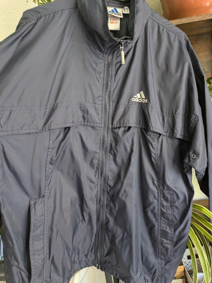 Veste coupe vent pluie bleu marine adidas 168 - photo numéro 2