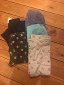 Lot de 5 leggings fille ou mixte