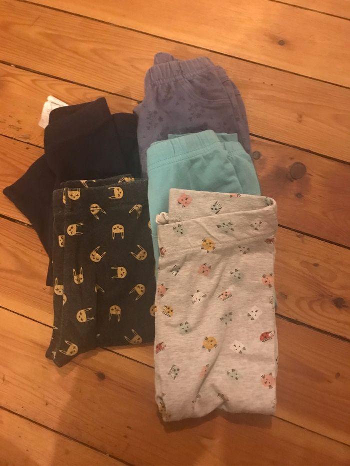 Lot de 5 leggings fille ou mixte - photo numéro 1