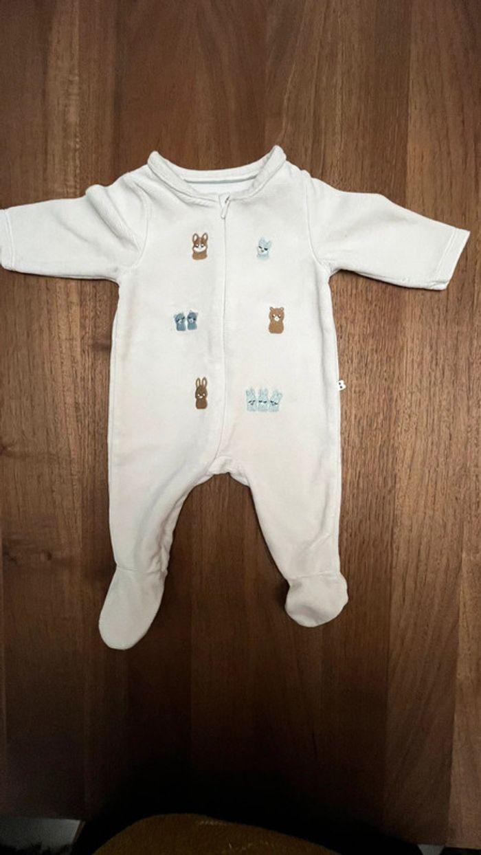 Lot de 3 pyjamas bébé 1 mois OBAIBI - photo numéro 2